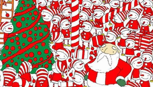 El reto viral que enloquece las redes: encuentra el gorro de Santa Claus en menos de 5 segundos. (Foto: Dudolf.com)