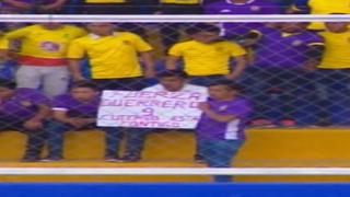 Guerrero: hincha le envió mensaje durante el partido entre la 'U' y Comerciantes