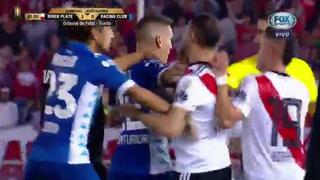 Se 'picaron': bronca en el partido de River Plate ante Racing dejó dos expulsados [VIDEO]