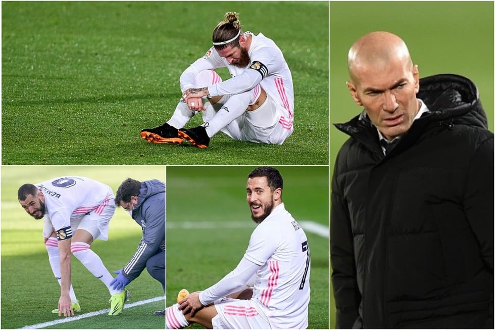 Los nueve lesionados del Real Madrid a seis días de volver a jugar la Champions League. (Getty)