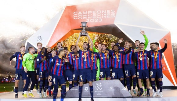 Barcelona es el nuevo campeón de la Supercopa de España tras vencer al Real Madrid (Foto: @rfef)