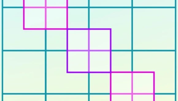 En esta imagen hay muchos cuadrados cuyas líneas poseen distintos colores. (Foto: genial.guru)