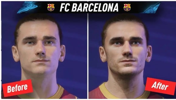FIFA 21: mod realista mejora los rostros de los futbolistas del FC Barcelona. (Foto: captura)