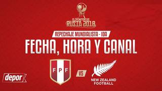 Perú vs. Nueva Zelanda: fecha, hora y canales de TV del partido de vuelta por la clasificación a Rusia 2018