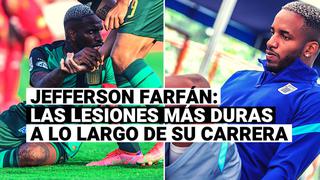 Repasa las duras lesiones que Jefferson Farfán ha sufrido a lo largo de su carrera deportiva