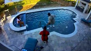 Video viral: Andre Drummond, de la NBA, salva a su hijo de ahogarse en piscina 