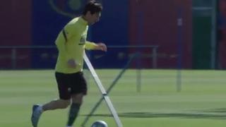 Ya se les echaba de menos: así fue el retorno a los entrenamientos del Barcelona con Messi, Suárez y sin Umtiti [VIDEO]