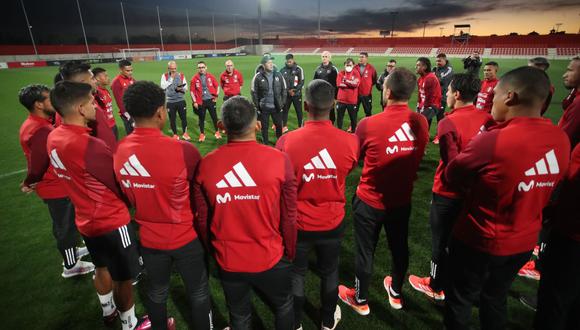 La selección peruana completó su primer entrenamiento en España. (Foto: FPF)