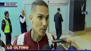 Paolo Guerrero en Lima: "No estoy acostumbrado a jugar en altura" (VIDEO)