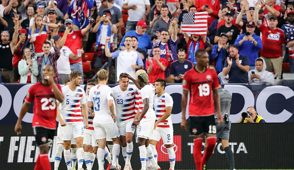 Estados Unidos goleó a Trinidad y Tobago en duelo por la Copa Oro 2019. (Getty)