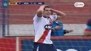 Deportivo Municipal: arquero de Melgar impidió gol de Aldo Corzo con tremenda atajada