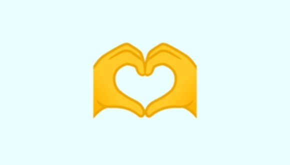 ¿Te has preguntado qué es lo que significa el emoji de las manos en forma de corazón en WhatsApp? (Foto: Emojipedia)