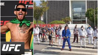 En pie de lucha: peleador brasileño de UFC protestó para que los gimnasios vuelvan a abrir en Sao Paulo en medio de la pandemia