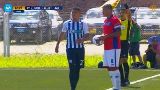 Alianza Lima: Kevin Quevedo recibió una dura entrada en la pierna derecha y tuvo que ser cambiado
