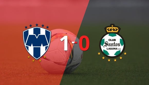 Con lo justo, CF Monterrey venció a Santos Laguna 1 a 0 en el estadio BBVA Bancomer