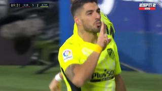 Solo los cracks definen así: Suárez marcó golazo de penal a lo ‘Panenka’ sobre la hora ante Eibar [VIDEO]