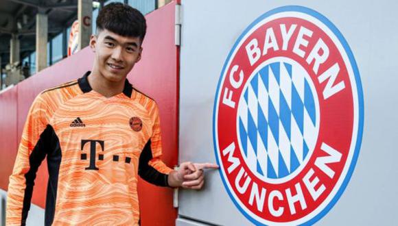 Liu Shaoziyang firmó contrato con el Bayern Múnich hasta junio de 2025. (Foto: Bayern FC)