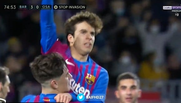 Golazo de Riqui Puig para el 4-0 del Barcelona vs Osasuna