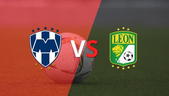Termina el primer tiempo con una victoria para CF Monterrey vs León por 3-0