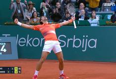 Grito de desahogo: la euforia de Djokovic por remontar y pasar a semifinales en Belgrado