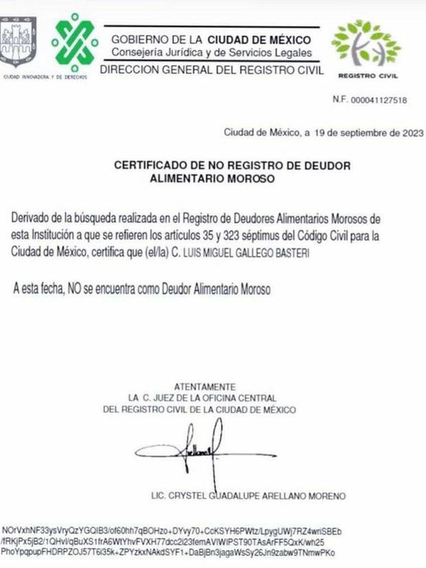 Este documento desmintiría a Arámbula (Foto: Gobierno de México)