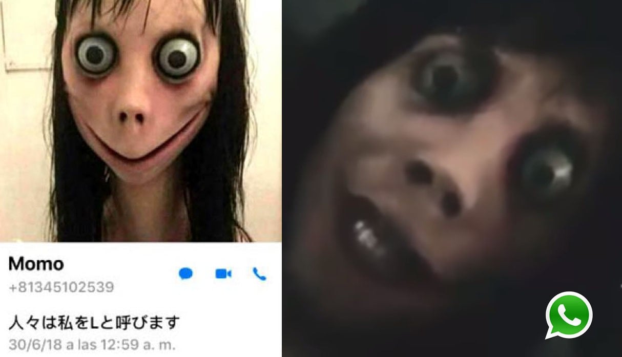 Un usuario en YouTube trató de contactarse por videollamada con 'Momo'; sin embargo, su WhatsApp reaccionó de esta manera tan extraña. (Foto: WhatsApp)