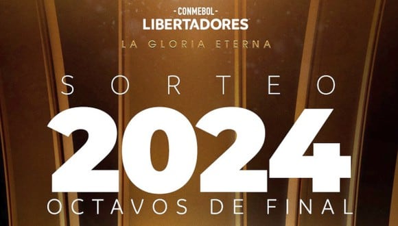 Así se sortearán los octavos de final de Copa Libertadores. (Foto: CONMEBOL)