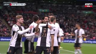Tras penal de Maguire: gol de Gündogan para el 1-0 de Alemania ante Inglaterra [VIDEO]