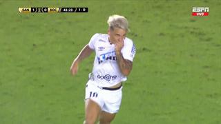 Madrugando el segundo tiempo: golazo de Soteldo para el 2-0 del ‘Peixe’ en el Boca vs Santos [VIDEO]