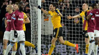Raúl Jiménez anota doblete y Wolverhampton vence al West Ham del Chicharito Hernández | VIDEO