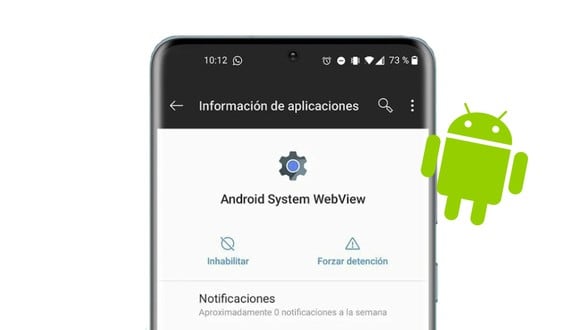 Todos los teléfonos inteligentes de la actualidad cuentan con la función Android System WebView. (Foto: GEC)