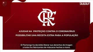 Flamengo liberó sus derechos de imagen para fabricantes de tapabocas 