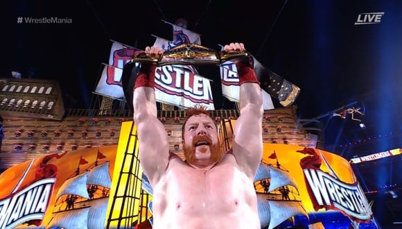 Sheamus se convirtió en Campeón de Estados Unidos por tercera vezz en su carrera. (Captura: WWE Network)
