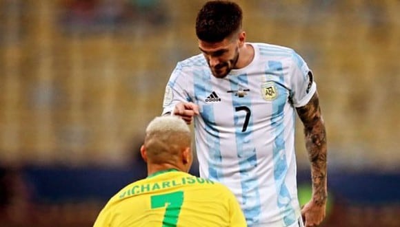 Rodrigo De Paul respondió a Richarlison y los jugadores de Brasil. (Foto: Instagram)