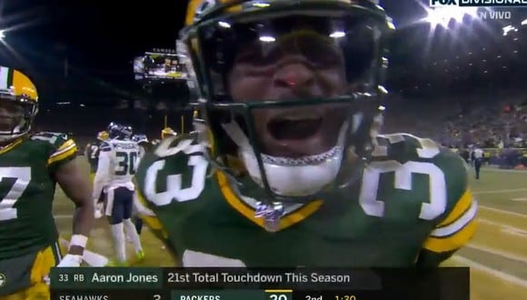 Aaron Jones juega con los Packers desde el 2017. (Foto: FOX Sports)