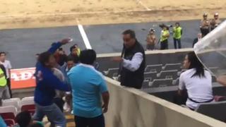 Sporting Cristal: dirigente perdió los papeles y se enfrentó a los hinchas en el Estadio Nacional [VIDEO]