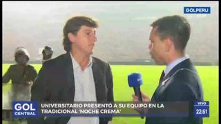 Jean Ferrari justificó la derrota de Universitario ante Cerro Largo en la Noche Crema [VIDEO]