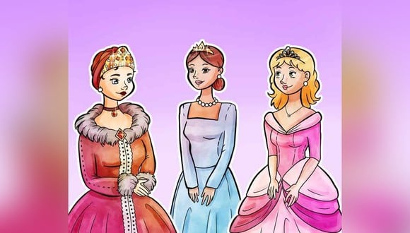 Solo hay dos princesas en este rompecabezas, la otra es una impostora. ¿Puedes averiguar quién es? (Foto: Brightside.com)