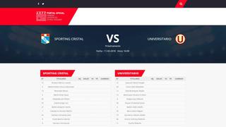 Sporting Cristal vs. Universitario: ADFP presentó avance de su renovada página web