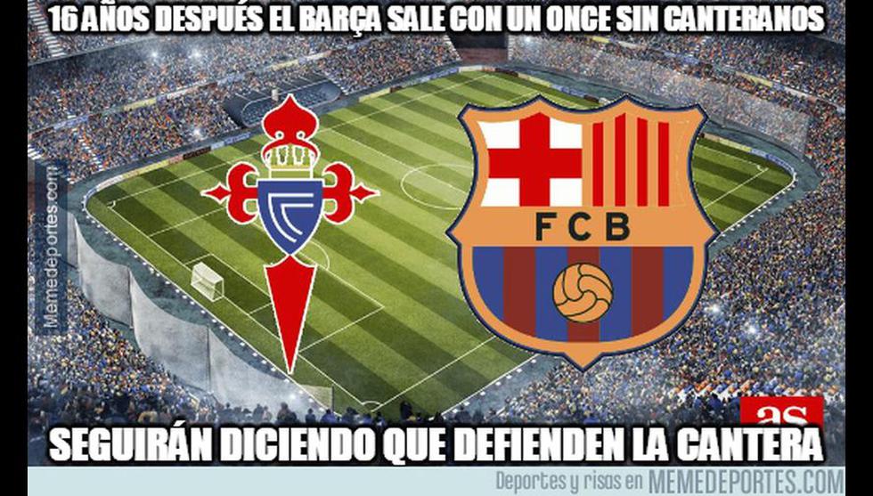 Los mejores memes del Barcelona vs. Celta de Vigo por la Liga Santander en Balaídos. (Difusión)