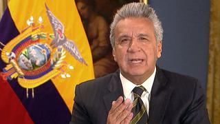 El presidente Lenín Moreno dispuso la reducción del 50% de su salario mensual y de altos funcionarios