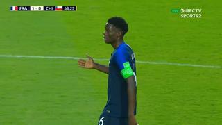 ¿Fue penal? Agoumé anotó el 1-0 de Francia contra Chile tras una polémica jugada que causó furor [VIDEO]