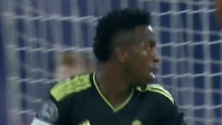 Reaccionó antes del descanso: gol de Vinícius para el 2-1 del RB Leipzig vs. Real Madrid [VIDEO]