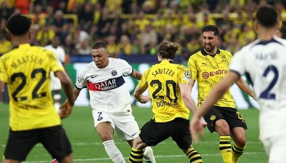 PSG vs Dortmund se enfrentaron por el partido de ida de la Champions League. (Foto: AFP)