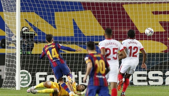 Barcelona llegó a los siete puntos en LaLiga tras empate ante Sevilla. (Reuters)