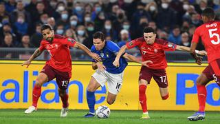 Repartieron puntos: Italia y Suiza empataron 1-1 por las Eliminatorias al Mundial 2022