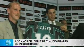 Claudio Pizarro celebra 20 años del debut en la Bundesliga