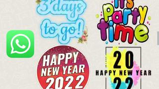 Así puedes obtener los mejores stickers de WhatsApp para saludar este Año Nuevo 2022