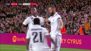 ¡Desde los doce pasos! Doblete de Benzema para el 3-0 de Real Madrid vs. Barcelona [VIDEO]