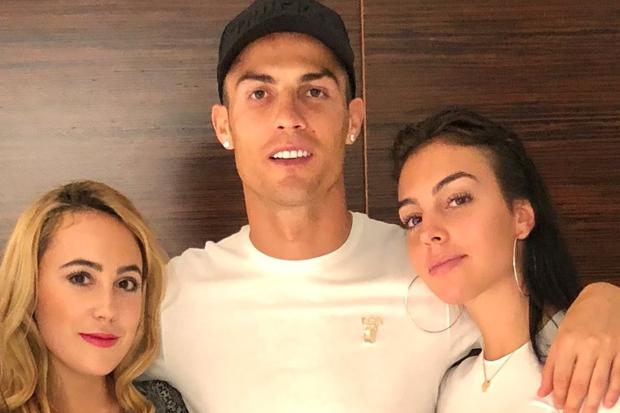 Ivana junto a Cristiano Ronaldo y Georgina Rodríguez (Foto: Ivana Rodríguez / Instagram)